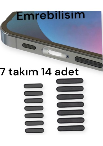 7 Takım 14 Adet Cep Telefonu Hoparlörü Için Toz Önleyici Sticker-Telefon Hoparlör Koruyucu 1.6 Cm-2.2 cm