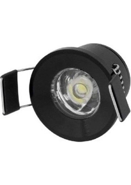 1,5W Yıldız Spot Power Ledli Siyah Kasa (Günışığı)