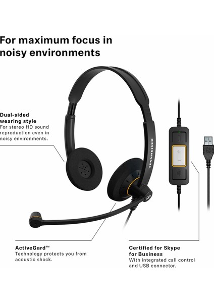 Consumer Audio Sc 60 USB ml (504547) - Profesyonel Kulaklık (Yurt Dışından)