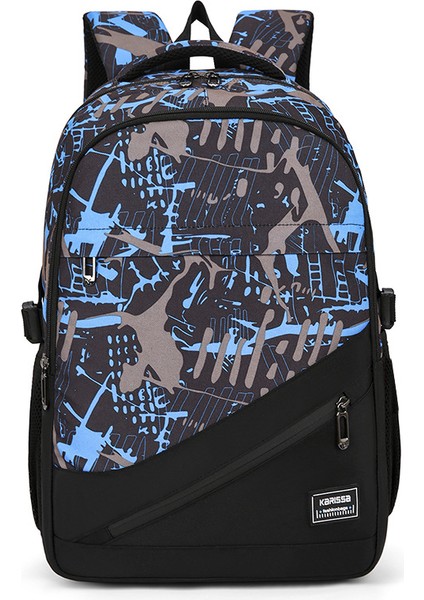 Ortaokul ve Lise Öğrencilerinin Gündelik Okul Çantaları Hafif, Nefes Alabilen, Su Geçirmez, Büyük Kapasiteli Erkek Çocukların Seyahat Için Işe Gidip Gelme Sırt Çantalarıdır. (Yurt Dışından)