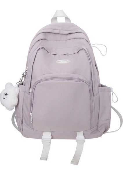 Büyük Kapasiteli Öğrenci Okul Çantası, Yüksek Görünümlü, Basit, Rahat Bir Sırt Çantası, Modaya Uygun Seyahat Sırt Çantası (Yurt Dışından)