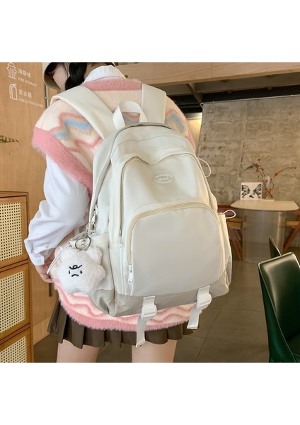 Büyük Kapasiteli Öğrenci Okul Çantası, Yüksek Görünümlü, Basit, Rahat Bir Sırt Çantası, Modaya Uygun Seyahat Sırt Çantası (Yurt Dışından) fiyatları