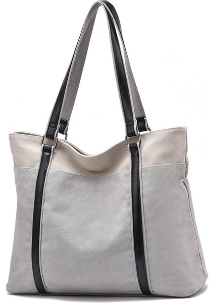 Büyük Kapasiteli Kumaş Omuz Çantası (Yurt Dışından)