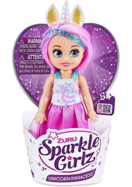 PAK01000 Sparkle Girlz 12CM Unicorn Prenses Cupcake - 10094TQ3