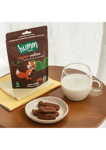 Humm Organik Keçiboynuzlu ve Fındıklı Vegan Kurabiye 55 gr