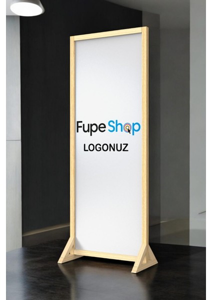 Doğal Ahşap Ayaklı Kişiye Özel Paravan Seperatör Oda Bölme FP-224155