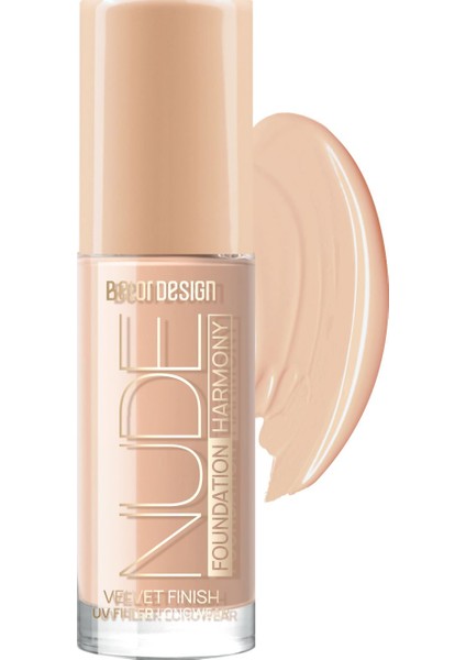 Nude Harmony Fondöten No:203 Medium Beige