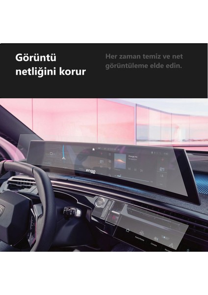 Peugeot 3008 GT Mat Ekran Koruyucu 21 inç i-Cockpit ve Klima modelleri