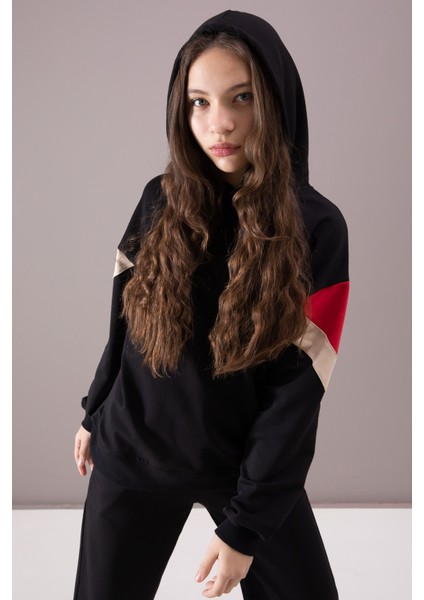 Siyah Kargo Cepli Kız Çocuk Logolu Ikili Takım 19866 fırsatları