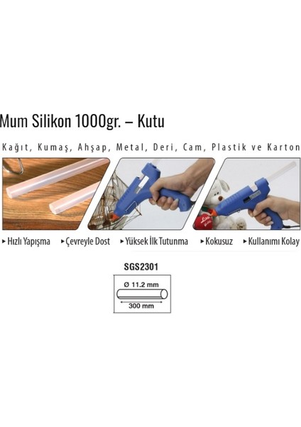 Mum Silikon Kalın 1000GR (11,2mm) SGS2301 fiyatları