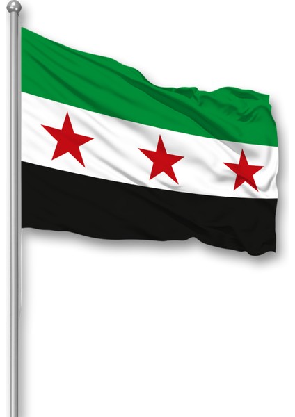Yeni Suriye Bayrağı 150 x 225 cm Raşel Kumaş