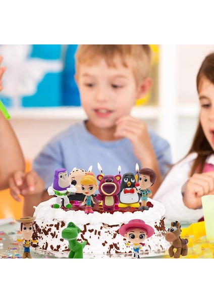 17 Pcs Oyuncak Aksiyon Figürü Hikayesi Oyuncak Seti Kek Dekorasyon Parti Doğum Günü Dekorasyon Kek Hediye Woody, Buzz ve Jessie, Oyuncak Animasyon Heykeli (Yurt Dışından)