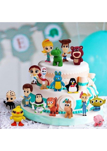 17 Pcs Oyuncak Aksiyon Figürü Hikayesi Oyuncak Seti Kek Dekorasyon Parti Doğum Günü Dekorasyon Kek Hediye Woody, Buzz ve Jessie, Oyuncak Animasyon Heykeli (Yurt Dışından)