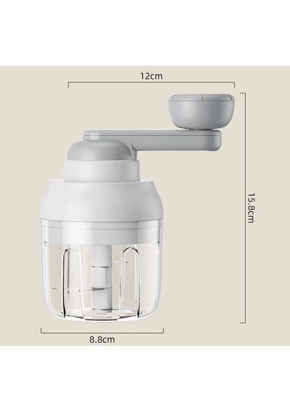 250ML Manuel Döner Kesme，mini El Rondosu 3 Çelik Bıçaklı Kablosuz Doğrayıcı (Yurt Dışından) modelleri