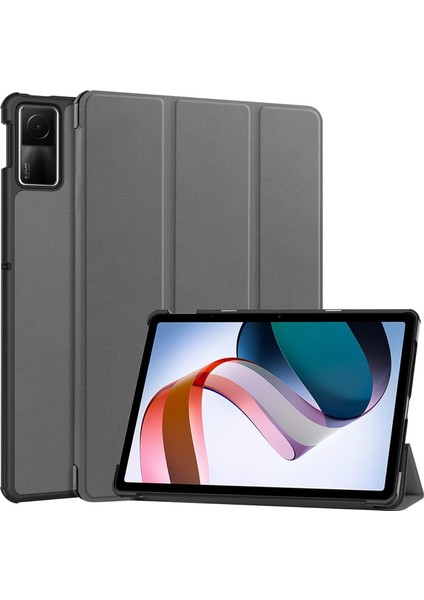Redmi Pad Se 11 Inç Darbeye Dayanıklı Tablet Kılıfı, Otomatik Uyku/uyandırma Fonksiyonlu Tablet Kılıfı Gri (Yurt Dışından)