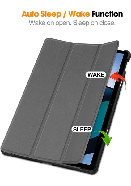 Redmi Pad Se 11 Inç Darbeye Dayanıklı Tablet Kılıfı, Otomatik Uyku/uyandırma Fonksiyonlu Tablet Kılıfı Gri (Yurt Dışından) fiyatları