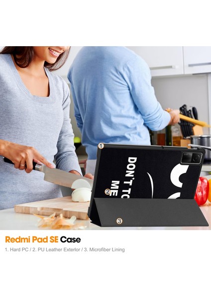 Redmi Pad Se 11 Inç Darbeye Dayanıklı Tablet Kılıfı, Otomatik Uyku/uyandırma Fonksiyonlu Tablet Kılıfı Bana Dokunma (Yurt Dışından) fırsatları