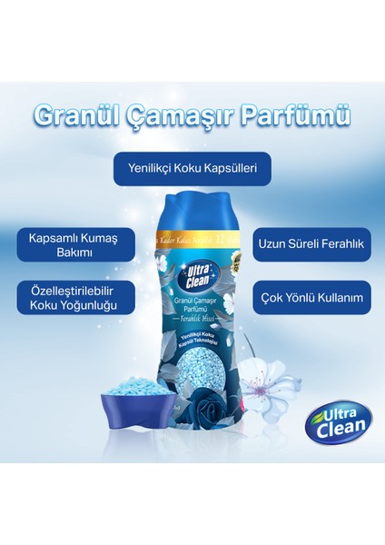 Granül Çamaşır Parfümü ve Yumuşatıcı - Mor Çiçekler Bahçesi 275 gr+Granül Çamaşır Parfümü - Ferahlık Hissi 275 gr indirimleri