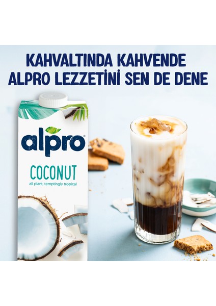 Hindistan Cevizi Sütü 2x1 L Vegan Laktozsuz Bitkisel Bazlı
