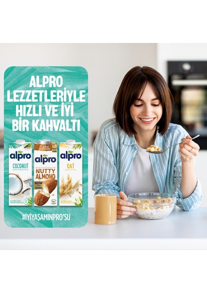 Hindistan Cevizi Sütü 2x1 L Vegan Laktozsuz Bitkisel Bazlı