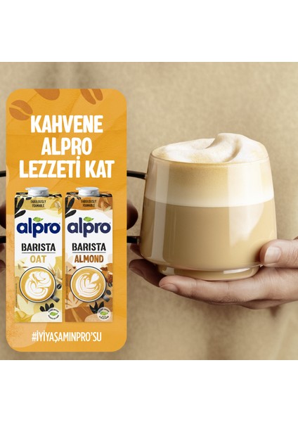 Barista Badem Sütü 2 x 1 lt Laktozsuz Bitkisel Vegan Süt