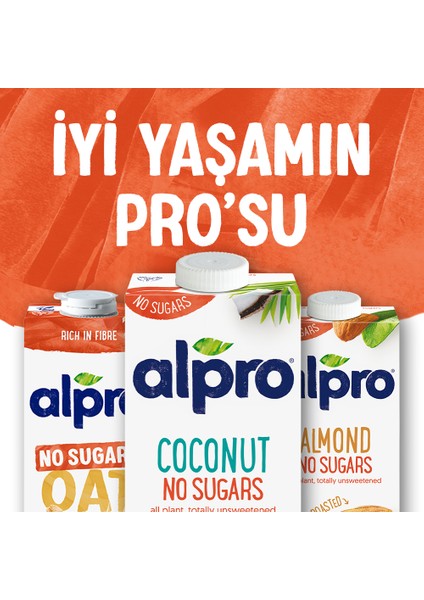 Şekersiz Hindistan Cevizi Sütü 2x1 L Vegan Laktozsuz Bitkisel Bazlı