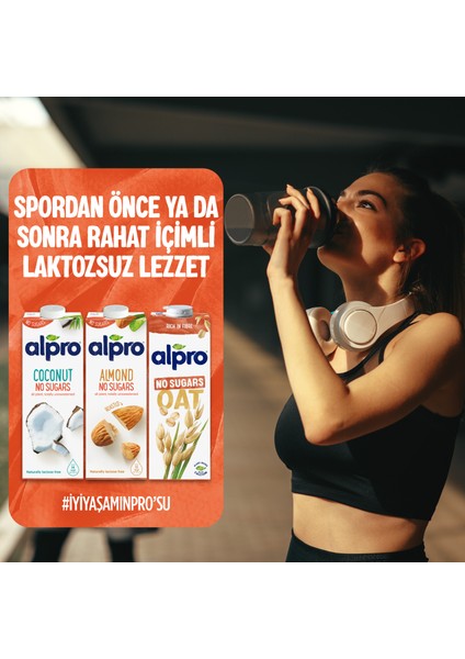 Şekersiz Hindistan Cevizi Sütü 2x1 L Vegan Laktozsuz Bitkisel Bazlı