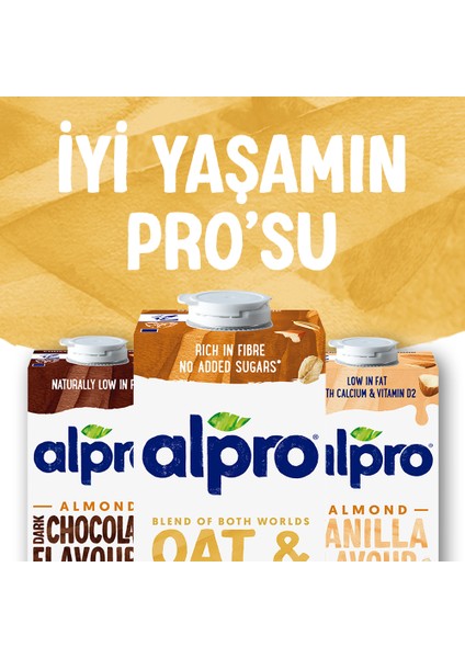 Yulaf Badem Sütü 2x1 L Vegan Laktozsuz Bitkisel Bazlı