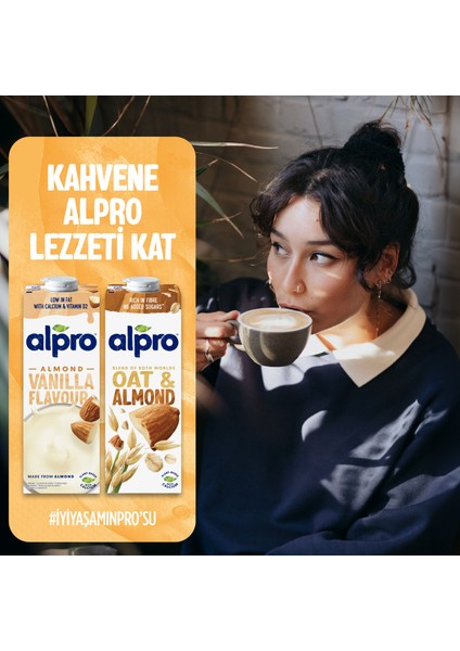 Yulaf Badem Sütü 2x1 L Vegan Laktozsuz Bitkisel Bazlı