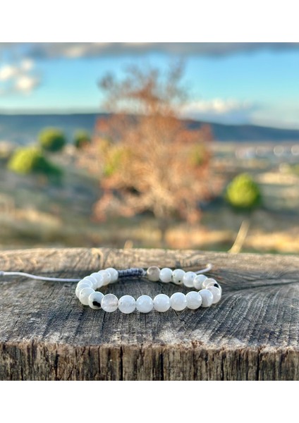 6 mm Makromeli Aytaşı Kadın Erkek Bileklik