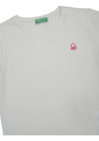 Kız Çocuk T-Shirt - Ekru modelleri
