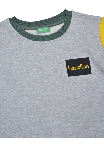 Erkek Çocuk Sweatshirt - Gri Melanj modelleri