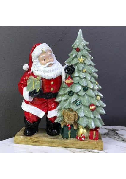 Tekno Trust Çam Ağaçlı Noel Baba Biblo HS501-1