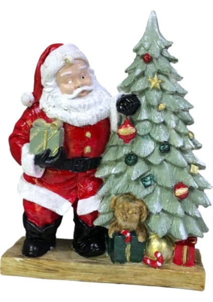 Tekno Trust Çam Ağaçlı Noel Baba Biblo HS501-1