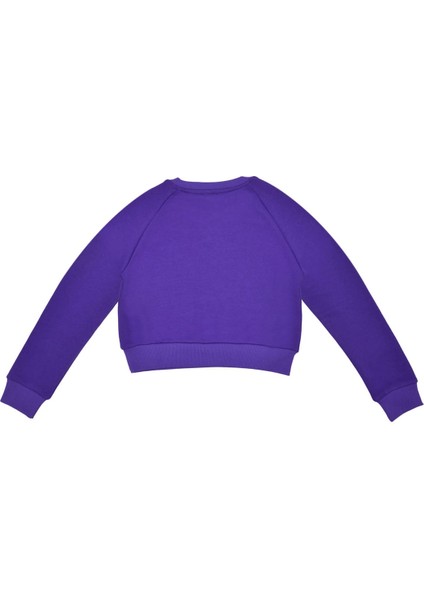Kız Çocuk Sweatshirt - Mor