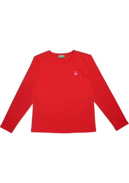 Kız Çocuk T-Shirt - Kırmızı