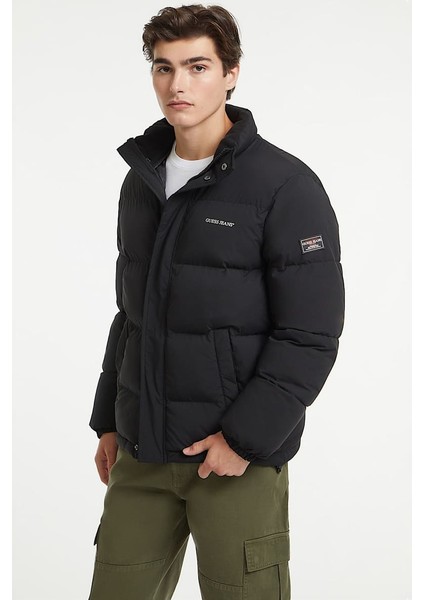 Erkek Regular Şişme Mont - Siyah modelleri