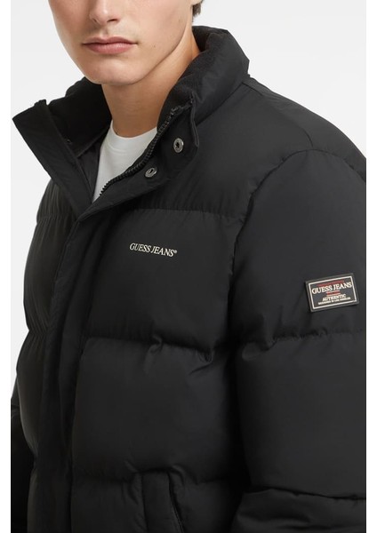 Erkek Regular Şişme Mont - Siyah indirimleri