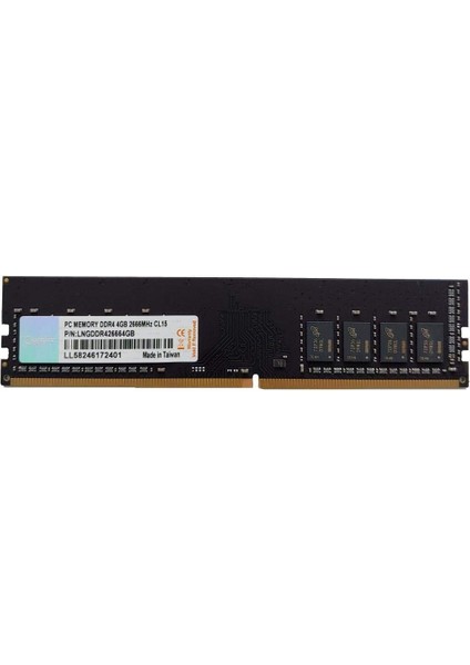 LNGDDR42666DT/4GB 4gb Ddr4 2666MHZ Masaüstü Pc Bellek CL19 PC4-21300