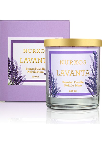 9662 Lavanta 220 gr Kokulu Mum 8681124696625