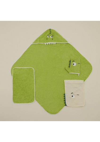 Bebek Little Dino Havlu Kundak Kese Set modelleri