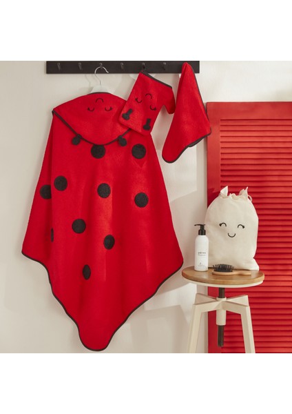 Bebek Little Ladybug Havlu Kundak Kese Set