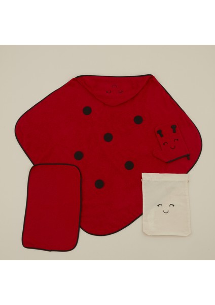 Bebek Little Ladybug Havlu Kundak Kese Set