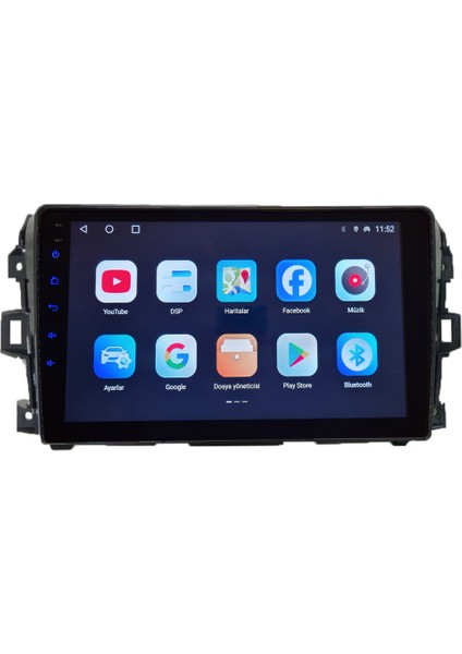 Nissan Navara 2016-2022 Yıl Android Sürüm 13 Kablosuz Carplay Navigasyon Multimedya 9 Inç Ekran Çerçeve ve Arka Görüş Kamerası ile 4G Ram + 64GB Hafıza