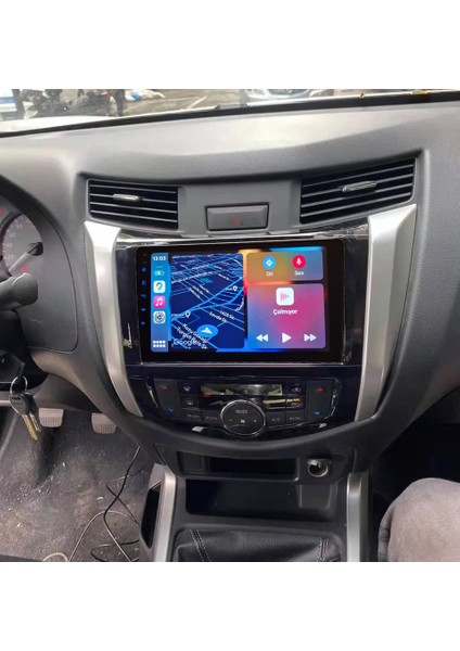 Nissan Navara 2016-2022 Yıl Android Sürüm 13 Kablosuz Carplay Navigasyon Multimedya 9 Inç Ekran Çerçeve ve Arka Görüş Kamerası ile 4G Ram + 64GB Hafıza