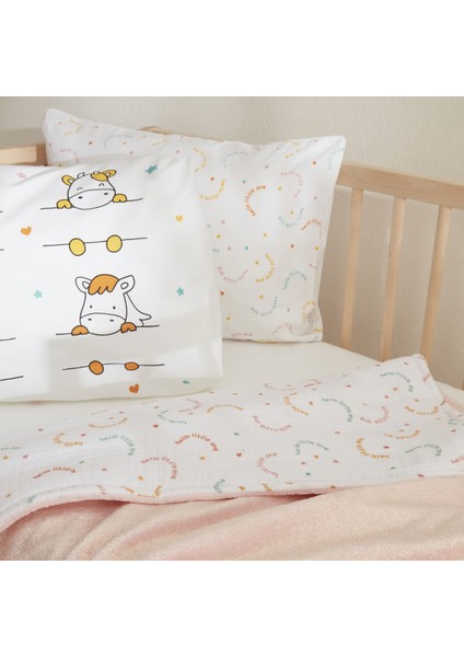 Wellsoft Bebek Battaniye 90x100 cm %100 Pamuk ve Polyester Malzeme ile Yumuşak