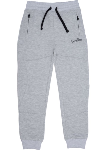 Erkek Çocuk Eşofman Altı - Gri Melanj