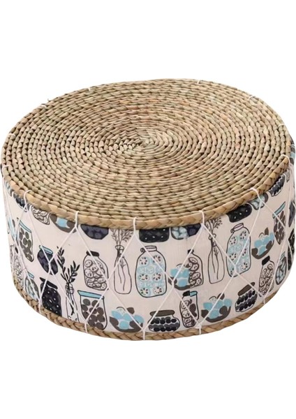 Dokuma Meditasyon Minderi El Yapımı Tatami Oturma Minderi Ofis Oturma Odası Vazo Deseni (Yurt Dışından) fiyatları