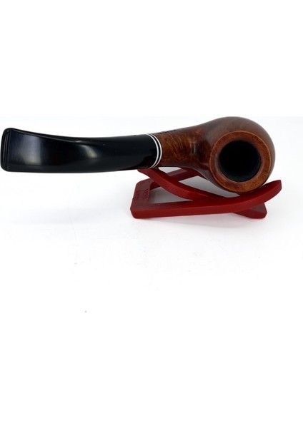 Kırmızı Yıldız Bent Brandy 9mm. Filtreli Ebonit Saplı Pipo 237224