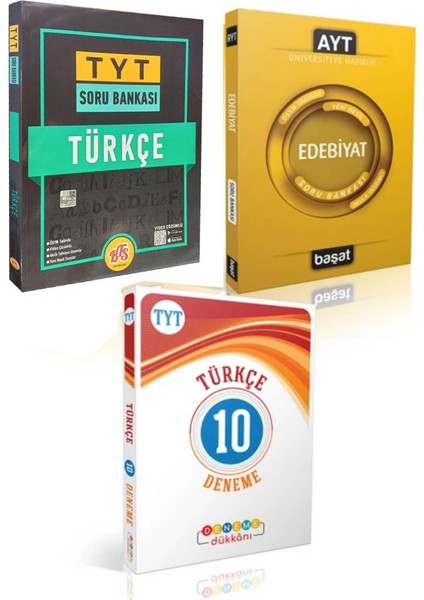 TYT - AYT Türkçe - Edebiyat Soru Bankası + Deneme Dükkanı Türkçe 10 Deneme